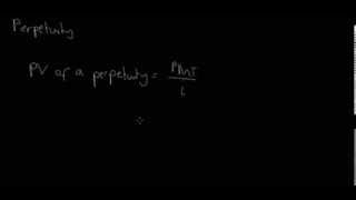 Time Value of Money - Annuities and Perpetuities