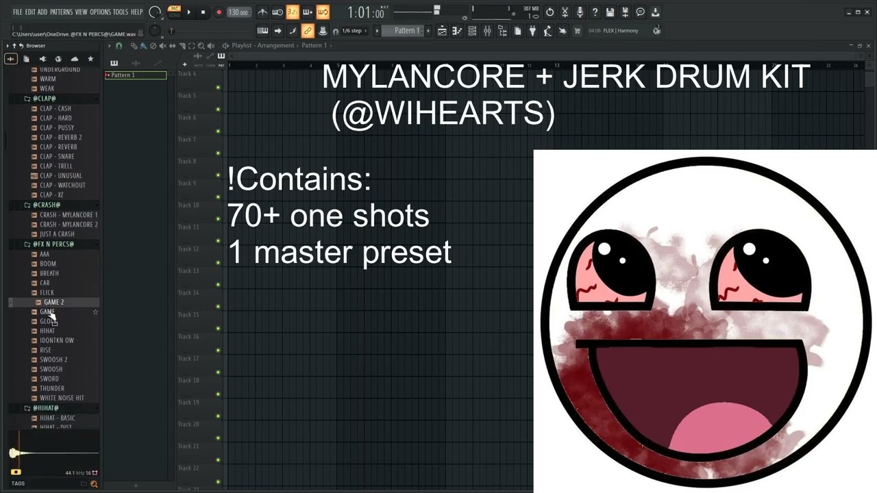[FREE] MYLANCORE + JERK DRUM KIT (@wihearts)