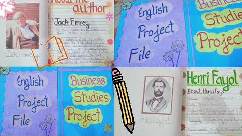 Business project file : principle of management 💙 English project file : the third level 🌸