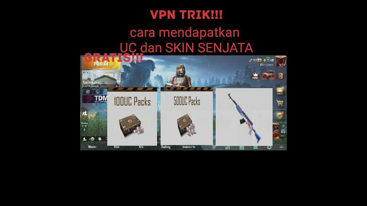 Cara mendapatkan UC dan skin senjata GRATIS - PUBG MOBILE INDONESIA