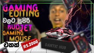 Gaming Editing වලට සුපිරි Budjet Gaming Mouse එකක්. | Gaming Mouse | Dantic Hub