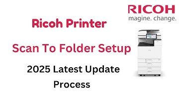 How To Setup or Configure Ricoh Printer Scan To Folder Full Setup Step By Step