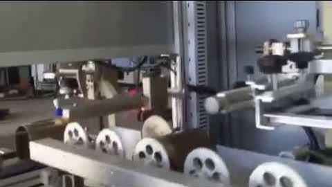 automatic single color cylindrical UV screen printing machine for Plastic Jerry Can 125mm