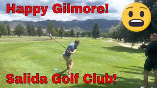 Salida Golf Club Hole 5 par 4! Happy Gilmore Style! Golfing in Salida, Colorado! Best Place to Golf!