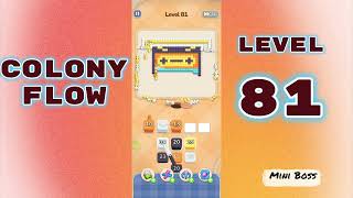 Colony Flow Level 81 Walkthrough 🐜 | Ant Colony Puzzle Gameplay | Mini Boss