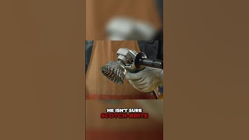 Fact or Fiction: Stripping paint Scotch-Brite vs Wire Brush #metalworking #fabrication #metalwork