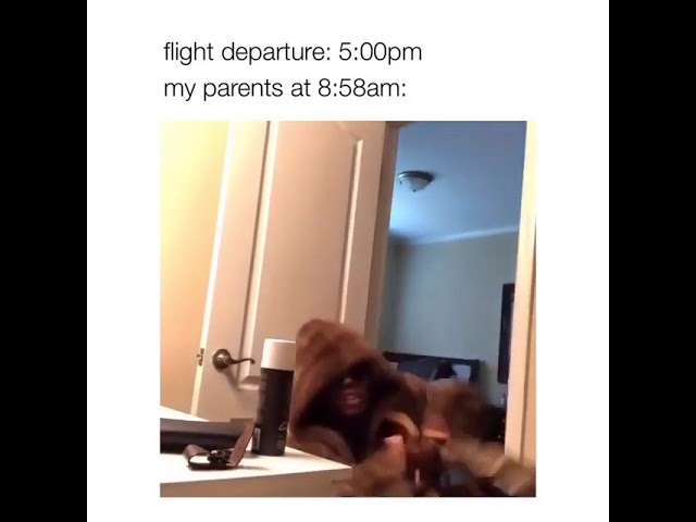 Flight Departure My Parents At Meme Original Youtube
