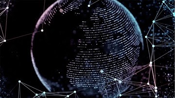 4K technology free moving background globe animation