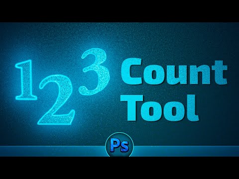 how to count objects in photoshop