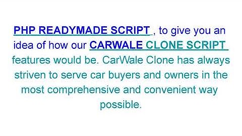 Carwale Clone Script - READY MADE SCRIPTS