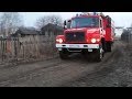 Сельский барин муштрует пожарных. Real Video