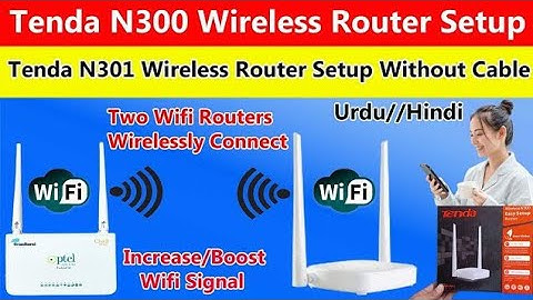 Tenda N300 Wireless Router Setup | Tenda N301 Wireless Router Setup Without Cable | Wifi Extender