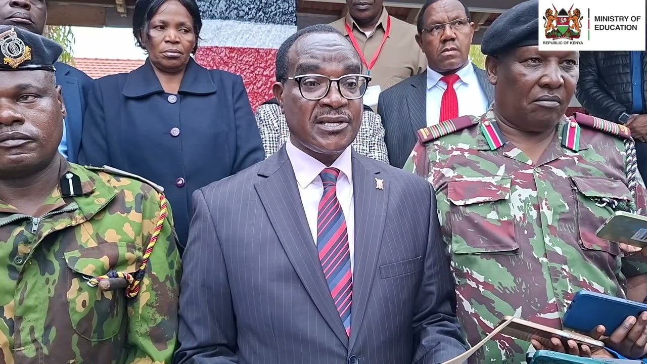 Education Cabinet Secretary Hon. Julius Ogamba issues an update on national exams