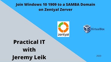Join Windows 10 1909 to a SAMBA Domain on Zentyal Server
