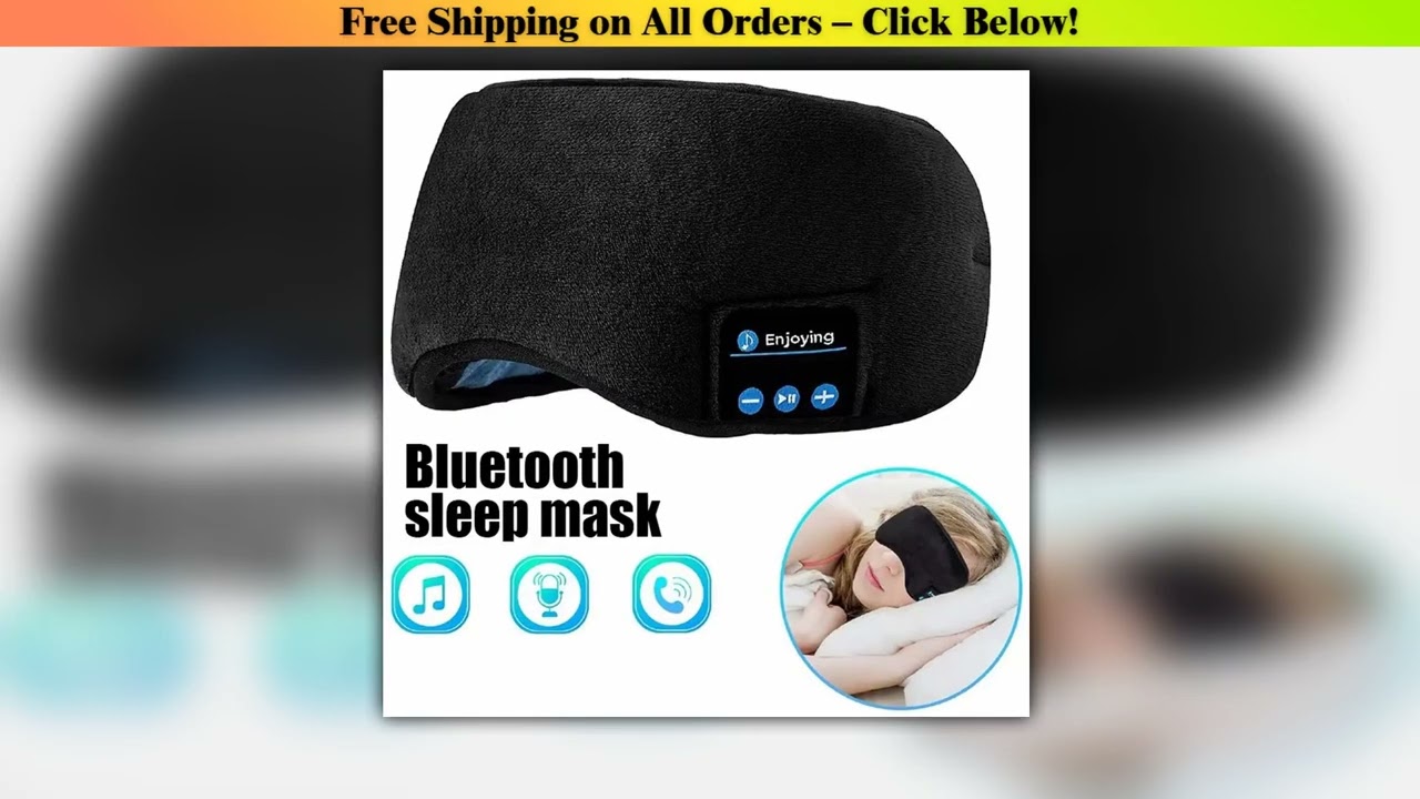 Fone Bluetooth Earphones Sports Sleeping Headband Elastic Wireless Headphones Music Eye Mask Wirele