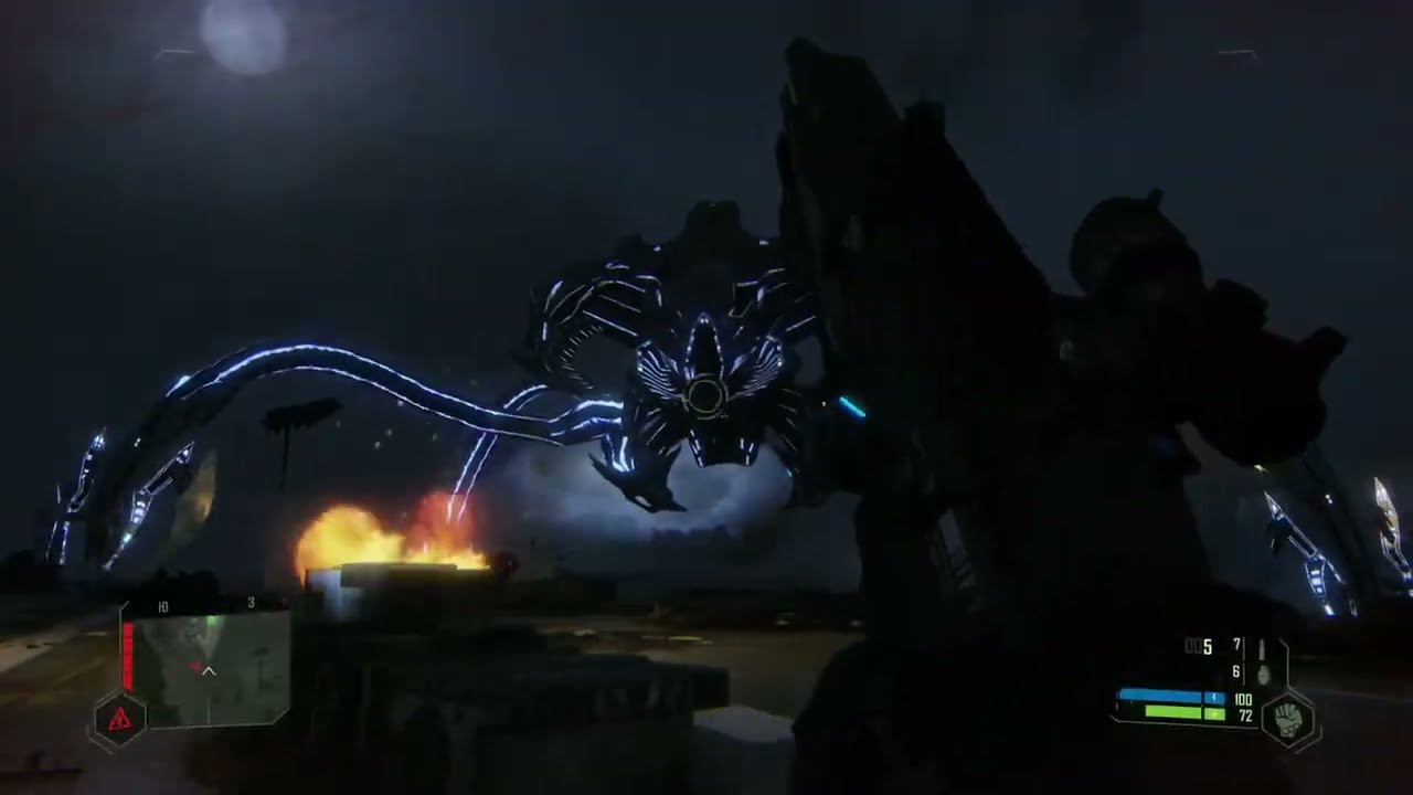 ✔Crysis Финальная битва Босс Большой Паук