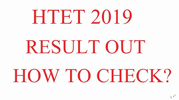HTET 2019 RESULT OUT, HTET 2018 का रिजल्ट जारी, HOW TO CHECK YOUR RESULT