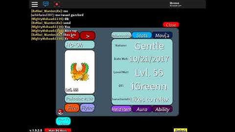 ROBLOX - Project Pokemon - Getting Stars Aura Ho-oh