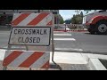 Downtown Sisters sidewalks blocked off for ODOT construction project