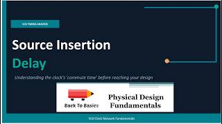 Celebrity Source Insertion Delay | CTS |  Physical Design | VLSI Wealth