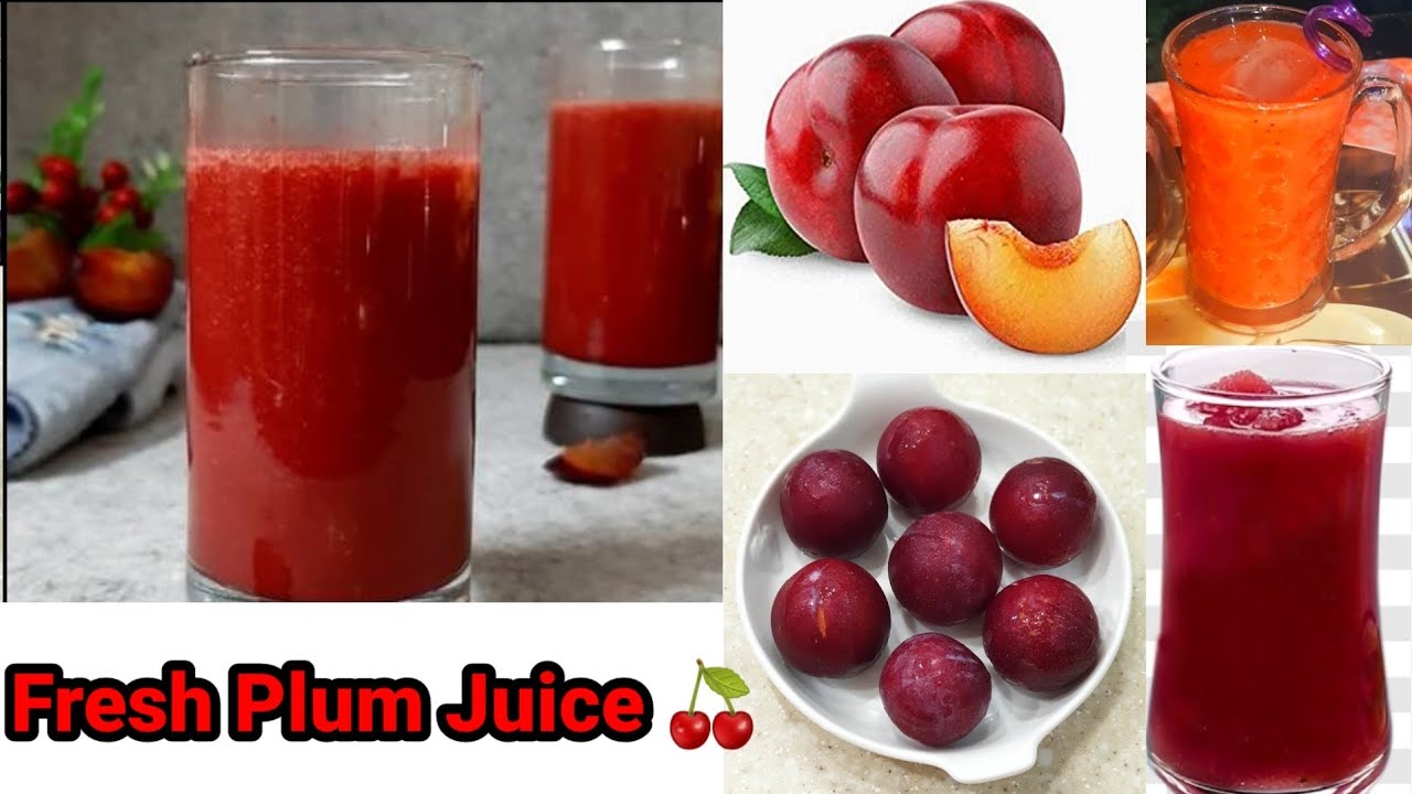 आलू बुखारा जूस🍹fresh Plum juice/ Summer Drink 🍸 YouTube