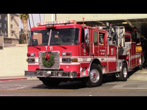 LAFD Light Force 11 and Engine 11 (Reserve) Responding