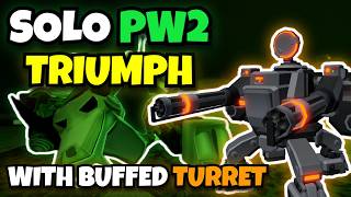 Solo Polluted Wastelands 2 Triumph With Buffed Turret Roblox Tds