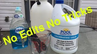 Testing My How to mix bleach for a proper house wash Recipe  Pressure Wash  SH