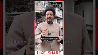 The rubble of Mahatma Gandhi Hospital in Tehran, a private facility established in 2008 and...