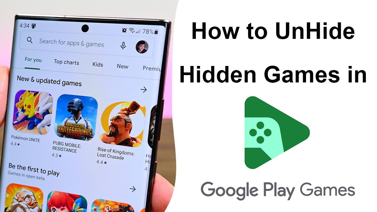 How to UnHide Hidden Games in Google Play Games App? - YouTube
