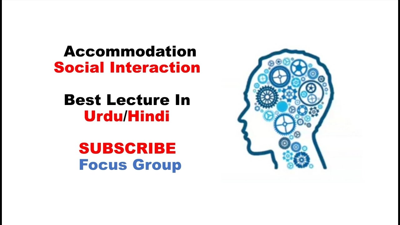 What Is Accommodation Social Interaction || Type Of Social Interaction || Lecture In Urdu/Hindi