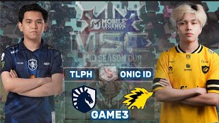 TEAM LIQUID vs ONIC ID GAME3 (MSC at EWC25 KNOCKOUT STAGE DAY3)