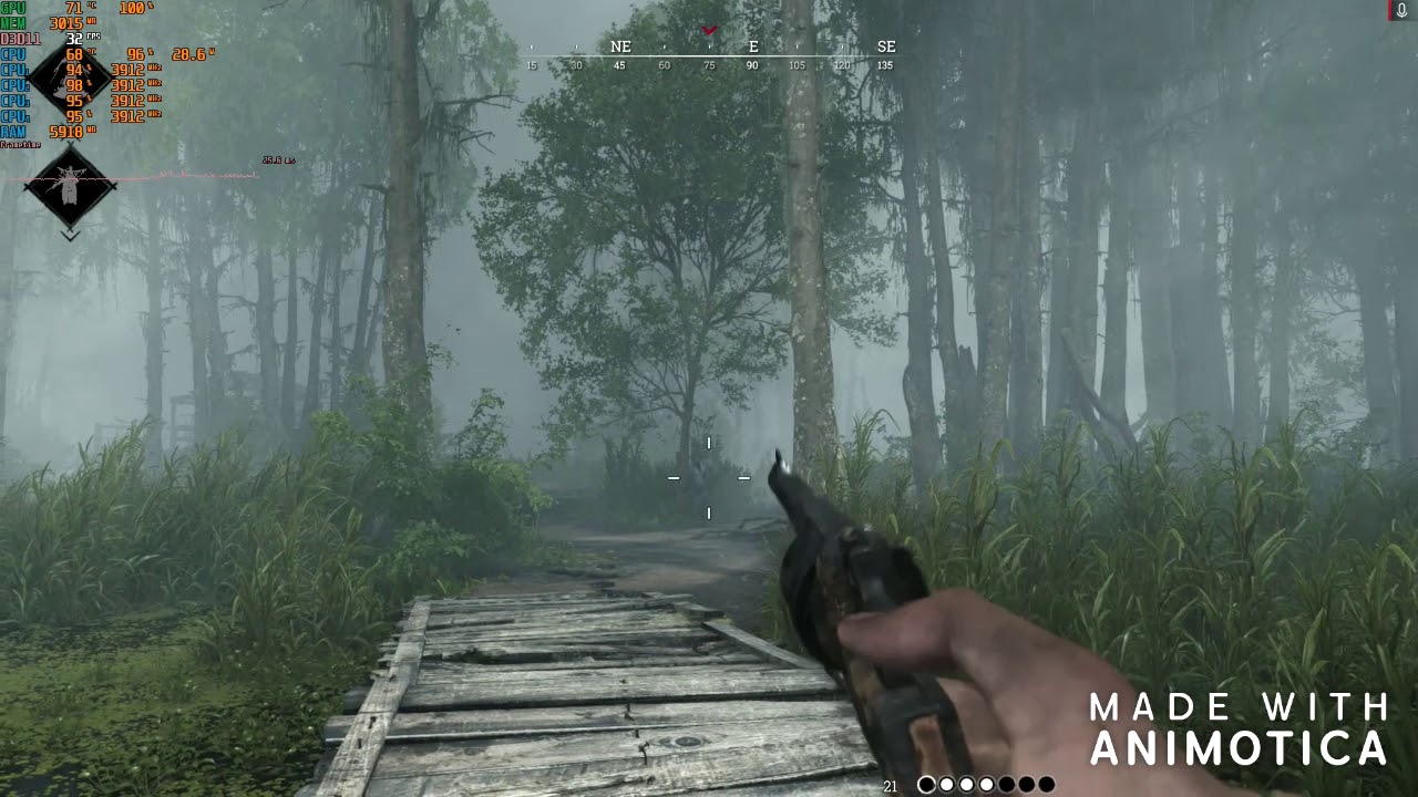 RX570+i3 7100 | HUNT SHOWDOWN MAX SETTINGS 1080p