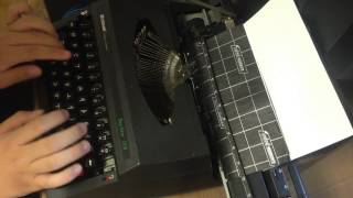 Typing a Korean Typewriter, Clover top star 10s w/o ink ribbon