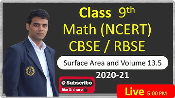 NCERT CBSE / RBSE Class 9 Maths Chapter 13 Ex 13.6 Surface Area and Volume