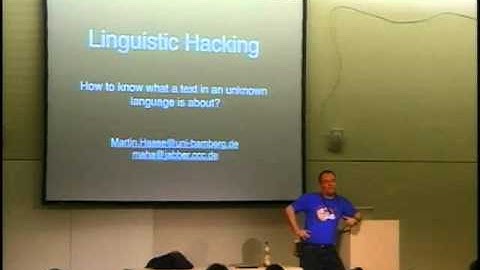 24C3: Linguistic Hacking