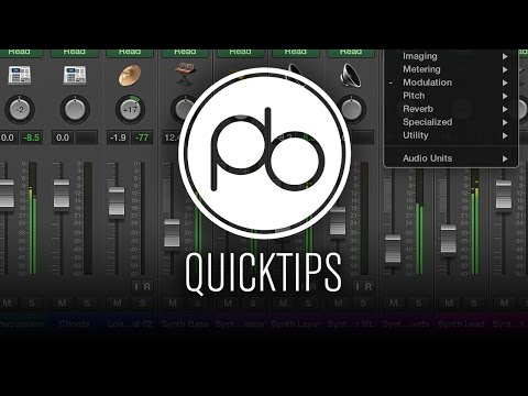 Logic Pro X Quick Tip: Pre-Fader Metering