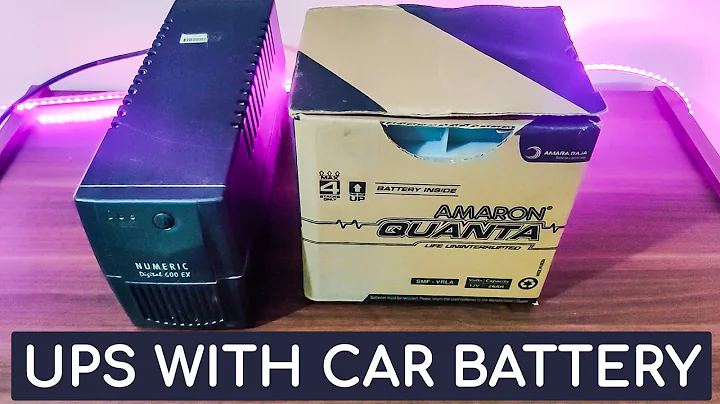 Turn your 10 Mins Backup UPS to 1hr Backup UPS | Using Car Battery.