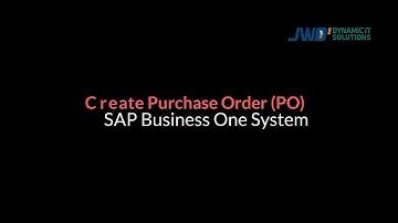 SAP Business One Tutorials :  Create Purchase Order(PO)