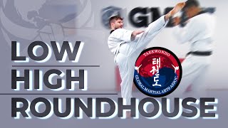 Taekwondo | SHORT LESSON: Low/High Roundhouse