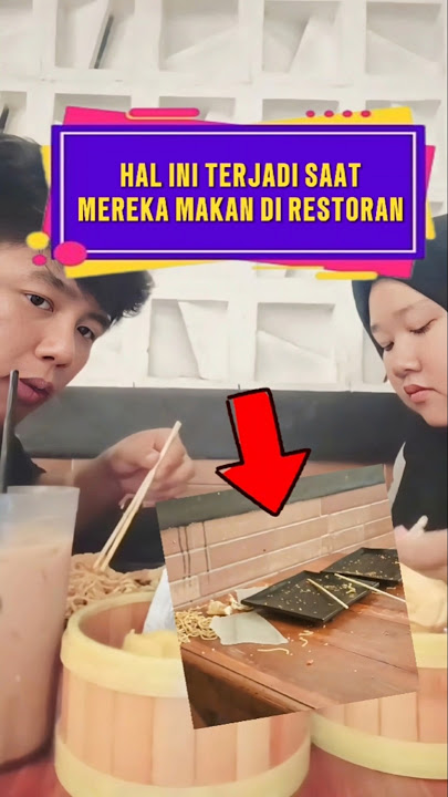 Hal ini terjadi saat mereka makan di restoran ❗ #videoviral