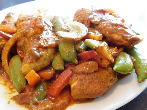 Curry Chicken, Snow Peas