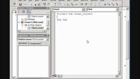 Add VBA Code to ArcMap
