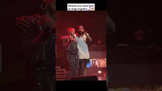 Ashanti and Lloyd back on stage together 🎵🔥