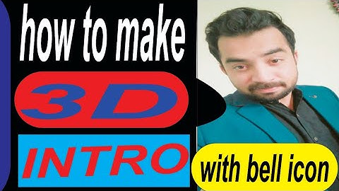 How to MAKE a Chill 3D intro From android《kinemaster》|| how to creat 3d intro on android