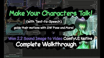 Wan 2.2 Sound2VIdeo Image/Video Reference with KoKoro TTS (text to speech)