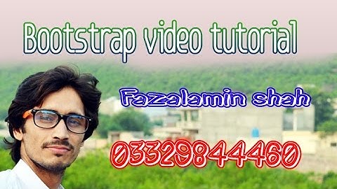 Bootstrap Tutorial in urdu part 1