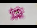 How To Paint Peony in Chinese Watercolor