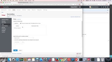 Centrify+ServiceNow - Configuring SN in Centrify Identity Service (4/5)