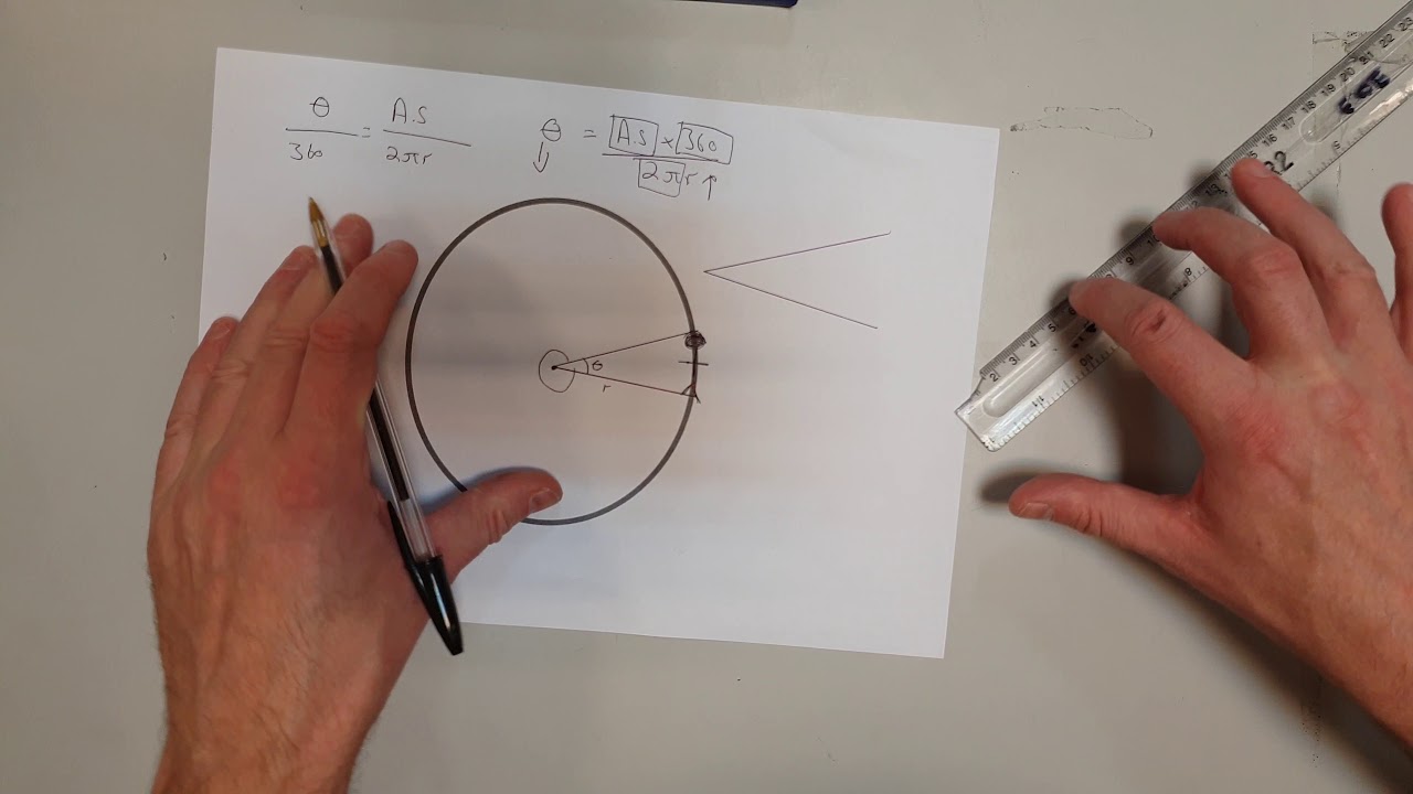 Calculating angular size without trigonometry - YouTube